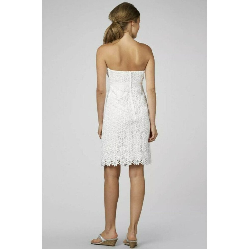 237. Lily Pulitzer Bowen White Lace Dress White US 8 - Picture 2 of 8